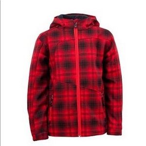 SPYDER YOUTH SIZE PATSCH INSULATED PLAID JACKET